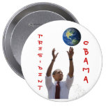 World Obama, OBAMA, PRESIDENT Pins