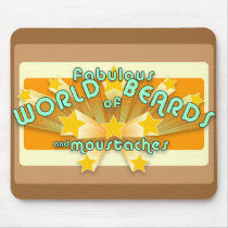 World of Beards Mouse Mat mousepads