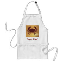 World of children - frogs, crabs, animal fam apron