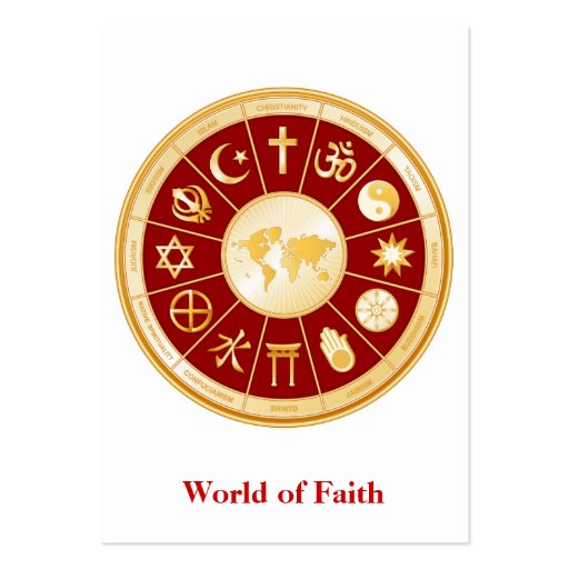 World of Faith Mandala Business Cards (front side)