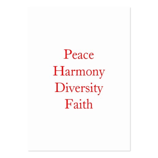 World of Faith Mandala Business Cards (back side)