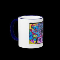 World of Hearts Drawings mugs
