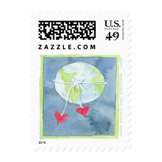 World of Love - Postage Stamp