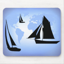 World of Sailing Mousepad by windyone World of Sailing Mousepad