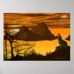 World of the Wolves Print