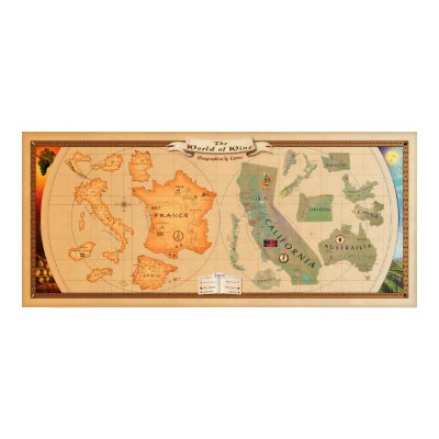 World of Wine Map Poster Print in various sizes