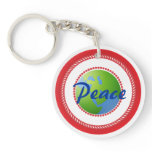 World Peace Acrylic Keychains
