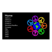 WORLD PEACE BUSINESS CARDS