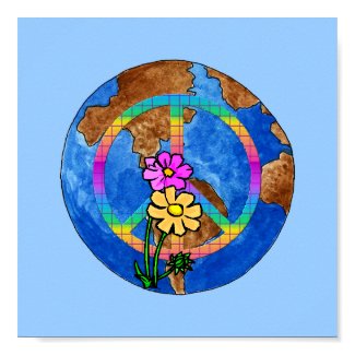 The Color of World Peace Flowers World Peace Colors print