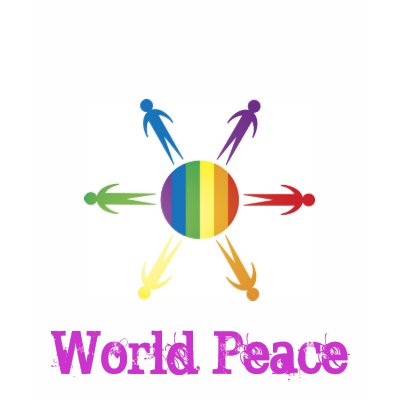 World Peace Ladies Top T-shirt by forbes1954