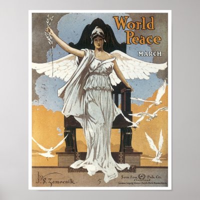 World Peace March Vintage Songbook Cover Print