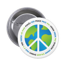 World Peace Pinback Button