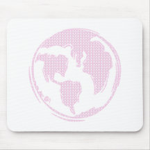 World Peace (Pink) Mouse Pads