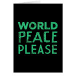 World Peace Please Card