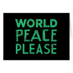 World Peace Please Cards