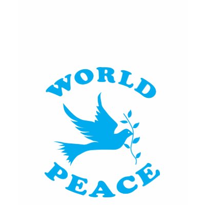 World Peace with Dove T-shirt by falkdesigns