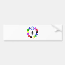 World Religion Symbols Bumper Stickers
