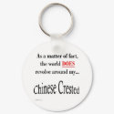 World Revolves around Chinese Crested keychains by GreyWolfCreation World Revolves around Chinese Crested keychains