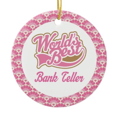 female bank teller