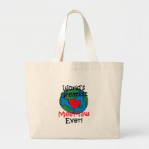 World’s Greatest MeeMaw Heart Tote Bags