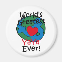 World’s Greatest YaYa Heart Fridge Magnet