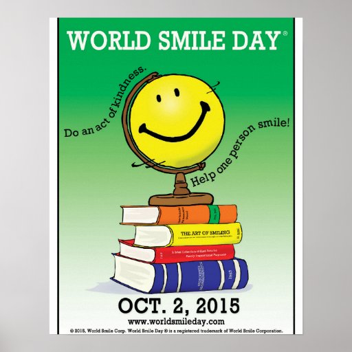 World Smile Day® 2015 Poster Zazzle