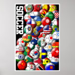 World Soccer Balls Poster posters