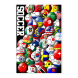 World Soccer Balls Poster