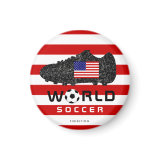 World Soccer USA Shoe Magnet magnet
