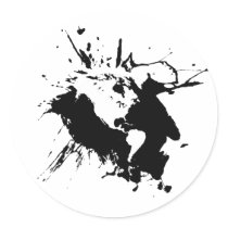 world splatter stickers by rarepunk world splatter stickers
