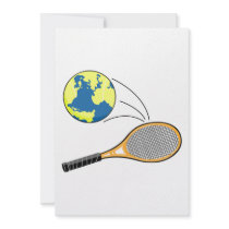 world tennis sports design invitation