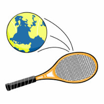 world tennis sports design photo cut outs