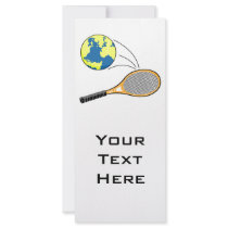 world tennis sports design rack card