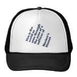 world through eyes mesh hats
