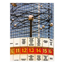 World Time Clock, Alexanderplatz, Berlin, Saturate Postcards