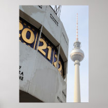 World time clock citizen of Berlin TV tower,