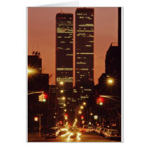 World Trade Center At Dusk Card