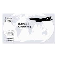 World Travel/Transportation Business Card