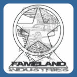World Traveler Camper Square Sticker