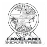 World Traveler Camper Square Sticker