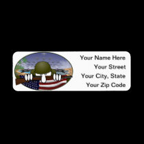 World War 2 Kilroy Address Label