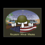 World War 2 Kilroy Postcard 2 postcards
