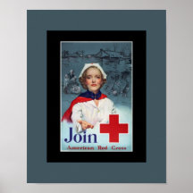 'World War 2 Red Cross Nurse' Poster
