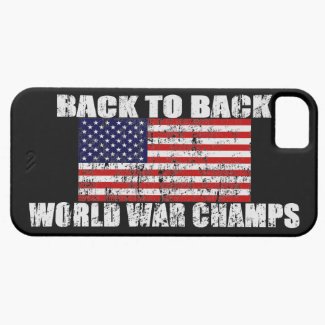 World War Champs Distressed US Flag iPhone 5 Case