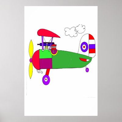 World War Drawings. WORLD WAR I AIRPLANE POSTER by