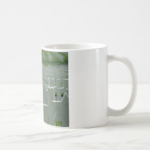 World War II cemetery, Memorial Day Mug