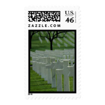 World War II cemetery, Memorial Day Postage Stamps