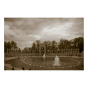 World War II Memorial Old Time Print