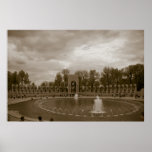 World War II Memorial Old Time Print