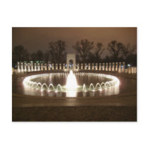 World War II Memorial Postcard by TravelPhotos World War II Memorial Postcard